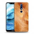 Дизайнерский силиконовый чехол для Nokia 5.1 Plus Текстуры мехов