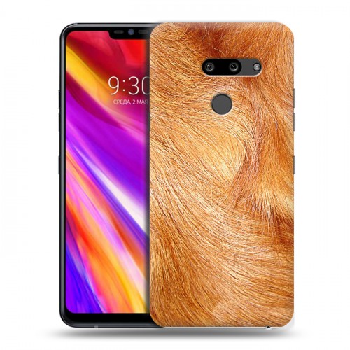 Дизайнерский пластиковый чехол для LG G8 ThinQ Текстуры мехов