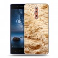 Дизайнерский пластиковый чехол для Nokia 8 Текстуры мехов