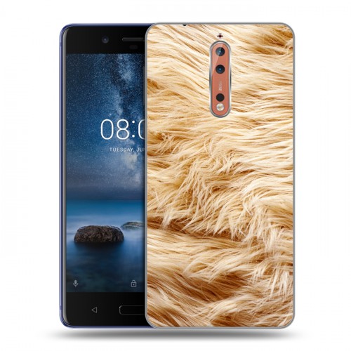 Дизайнерский пластиковый чехол для Nokia 8 Текстуры мехов