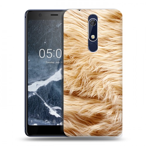 Дизайнерский пластиковый чехол для Nokia 5.1 Текстуры мехов