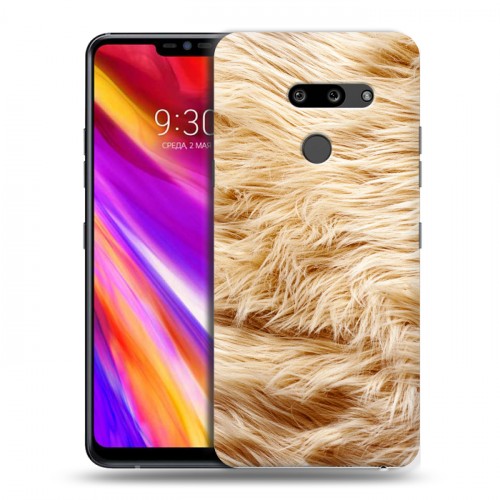 Дизайнерский пластиковый чехол для LG G8 ThinQ Текстуры мехов