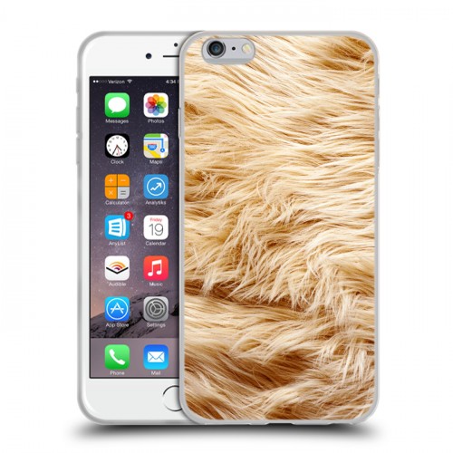 Дизайнерский силиконовый чехол для Iphone 6 Plus/6s Plus Текстуры мехов