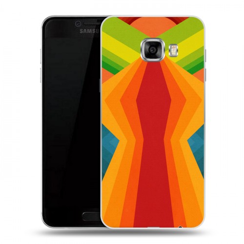 Дизайнерский пластиковый чехол для Samsung Galaxy C5 Стеклянная яркость