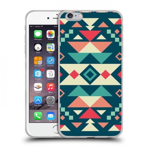 Дизайнерский силиконовый чехол для Iphone 6 Plus/6s Plus Племенная геометрия