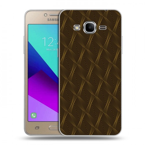 Дизайнерский силиконовый с усиленными углами чехол для Samsung Galaxy J2 Prime Геометрические вихри