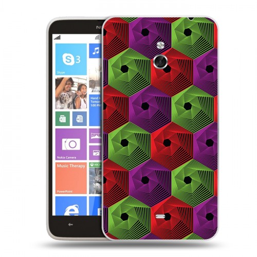 Дизайнерский пластиковый чехол для Nokia Lumia 1320 Геометрические вихри