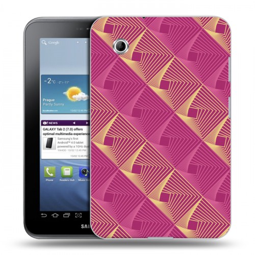 Дизайнерский силиконовый чехол для Samsung Galaxy Tab 2 7.0 Геометрические вихри