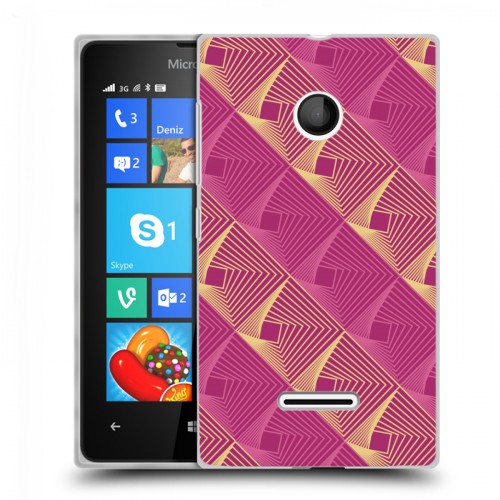 Дизайнерский пластиковый чехол для Microsoft Lumia 435 Геометрические вихри