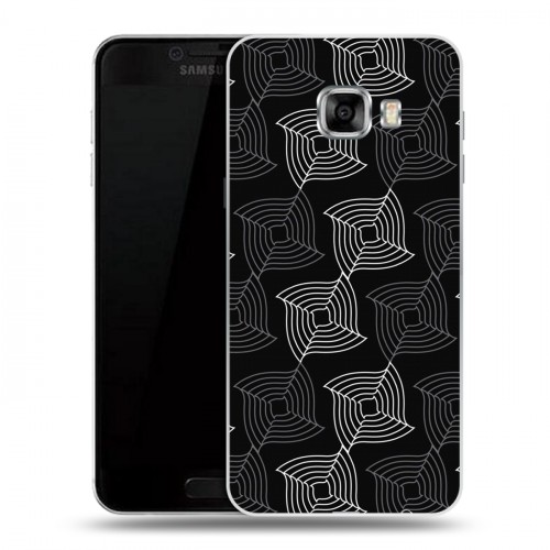 Дизайнерский пластиковый чехол для Samsung Galaxy C5 Геометрические вихри