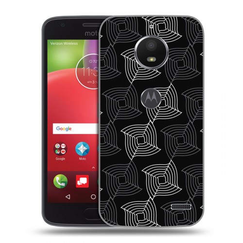 Дизайнерский пластиковый чехол для Motorola Moto E4 Геометрические вихри