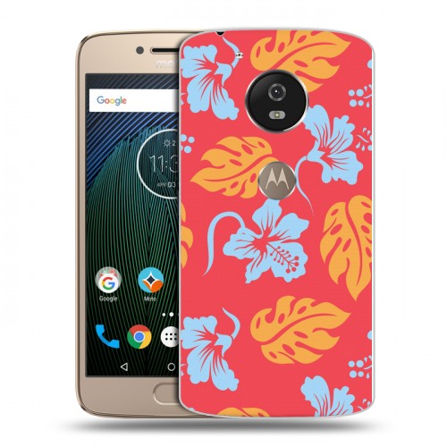 Дизайнерский пластиковый чехол для Motorola Moto G5s Гавайские Шаблоны