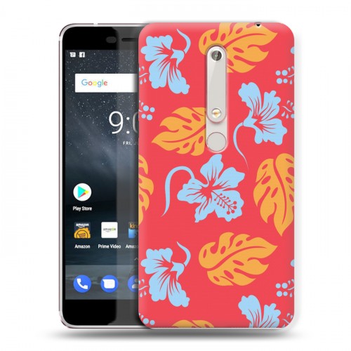 Дизайнерский пластиковый чехол для Nokia 6 (2018) Гавайские Шаблоны