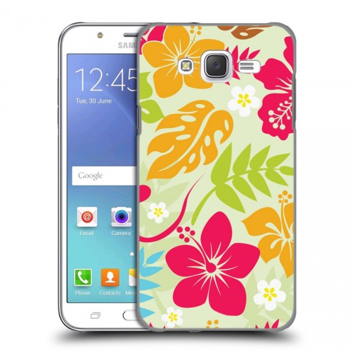 Дизайнерский пластиковый чехол для Samsung Galaxy J5 Гавайские Шаблоны