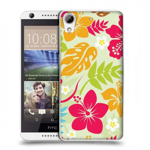 Дизайнерский пластиковый чехол для HTC Desire 626 Гавайские Шаблоны