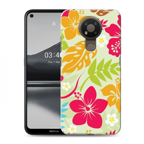 Дизайнерский пластиковый чехол для Nokia 3.4 Гавайские Шаблоны