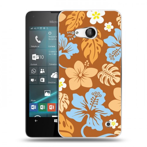 Дизайнерский пластиковый чехол для Microsoft Lumia 550 Гавайские Шаблоны