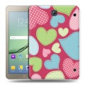 Дизайнерский силиконовый чехол для Samsung Galaxy Tab S2 8.0 Узорные сердечки