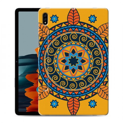 Дизайнерский силиконовый чехол для Samsung Galaxy Tab S7 Индийские Монограммы