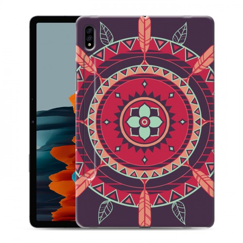 Дизайнерский силиконовый чехол для Samsung Galaxy Tab S7 Индийские Монограммы