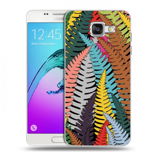 Дизайнерский силиконовый чехол для Samsung Galaxy A5 (2016) Заросли папоротника