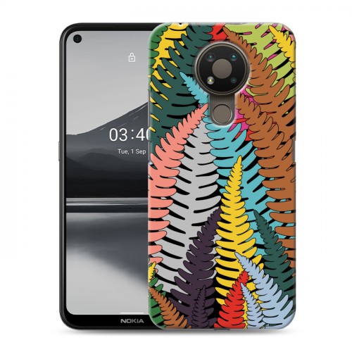 Дизайнерский пластиковый чехол для Nokia 3.4 Заросли папоротника