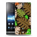 Дизайнерский пластиковый чехол для Sony Xperia S Заросли папоротника