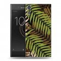 Дизайнерский пластиковый чехол для Sony Xperia XZs Заросли папоротника