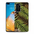 Дизайнерский пластиковый чехол для Huawei P40 Заросли папоротника