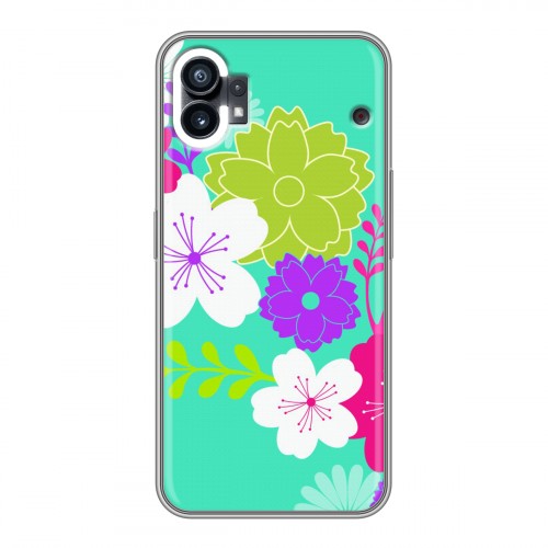 Дизайнерский пластиковый чехол для Nothing Phone (1) Цветы кимоно