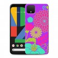 Дизайнерский пластиковый чехол для Google Pixel 4 XL Цветы кимоно