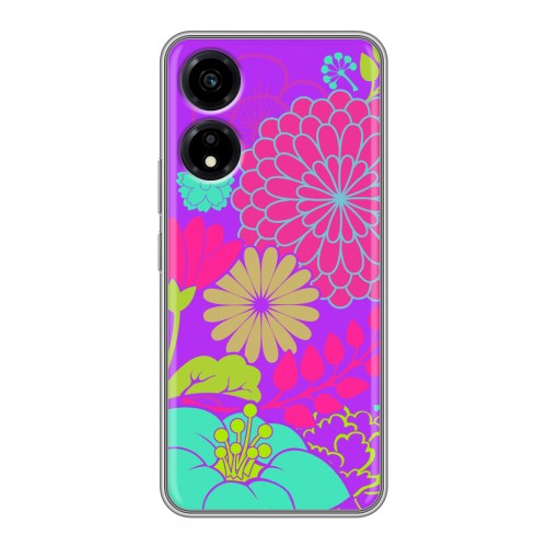 Дизайнерский пластиковый чехол для Huawei Honor X5 Plus Цветы кимоно