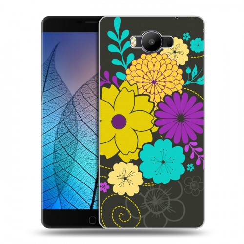 Дизайнерский силиконовый чехол для Elephone P9000 Цветы кимоно