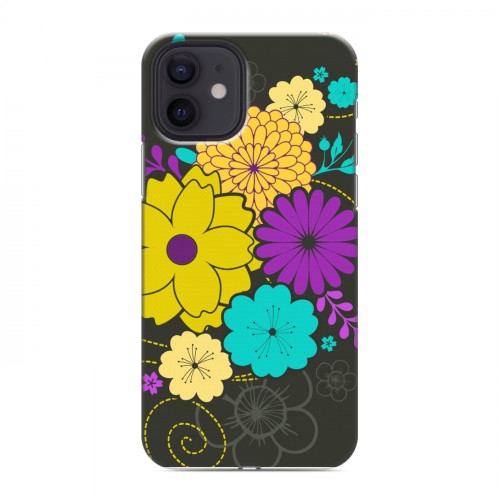 Дизайнерский силиконовый чехол для Iphone 12 Цветы кимоно