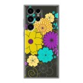 Дизайнерский пластиковый чехол для Samsung Galaxy S24 Ultra Цветы кимоно