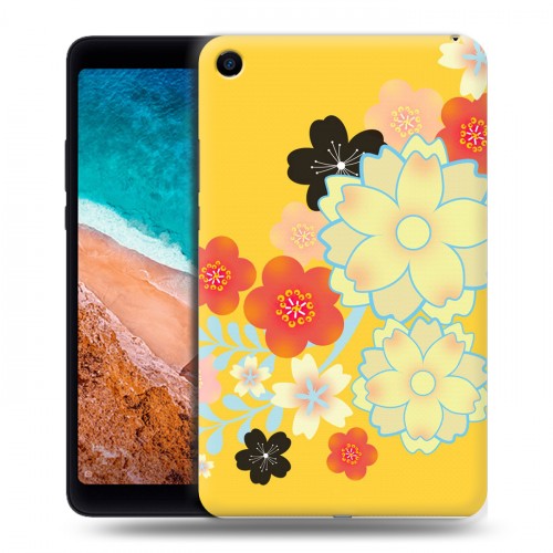 Дизайнерский силиконовый чехол для Xiaomi Mi Pad 4 Цветы кимоно