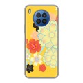Дизайнерский пластиковый чехол для Huawei Nova 8i Цветы кимоно