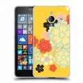Дизайнерский пластиковый чехол для Microsoft Lumia 640 XL Цветы кимоно