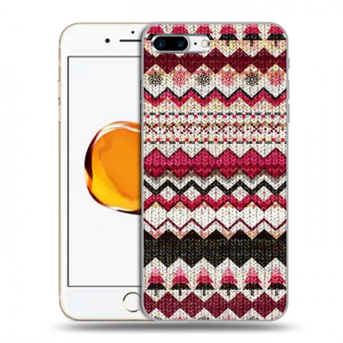 Дизайнерский силиконовый чехол для Iphone 7 Plus / 8 Plus Текстура свитера
