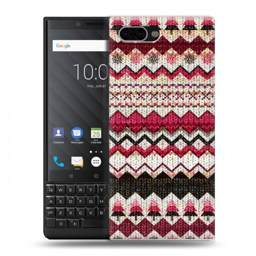 Дизайнерский пластиковый чехол для BlackBerry KEY2 Текстура свитера