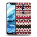 Дизайнерский силиконовый чехол для Nokia 5.1 Plus Текстура свитера