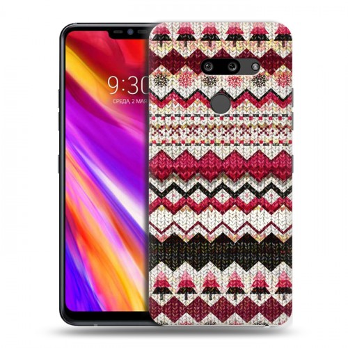 Дизайнерский пластиковый чехол для LG G8 ThinQ Текстура свитера