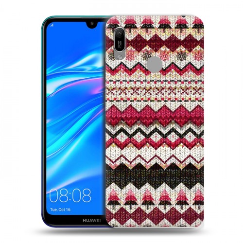 Дизайнерский пластиковый чехол для Huawei Y6 (2019) Текстура свитера