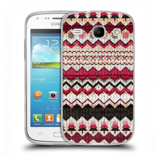 Дизайнерский силиконовый чехол для Samsung Galaxy Core Текстура свитера