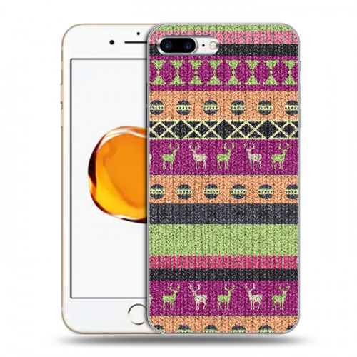 Дизайнерский силиконовый чехол для Iphone 7 Plus / 8 Plus Текстура свитера