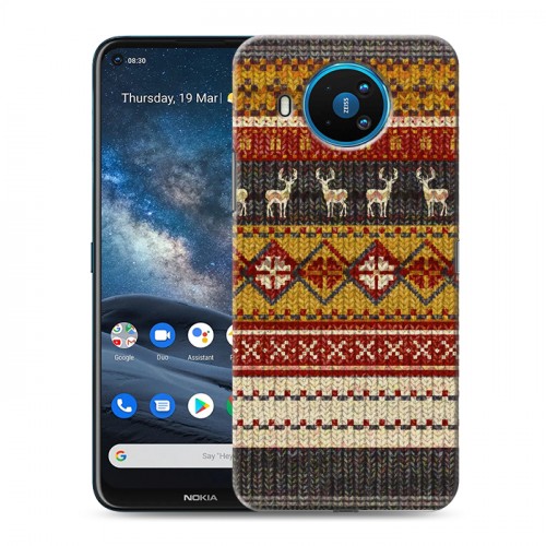 Дизайнерский силиконовый чехол для Nokia 8.3 Текстура свитера