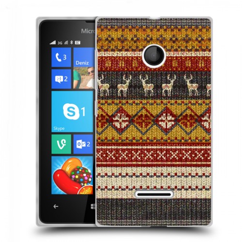 Дизайнерский пластиковый чехол для Microsoft Lumia 435 Текстура свитера