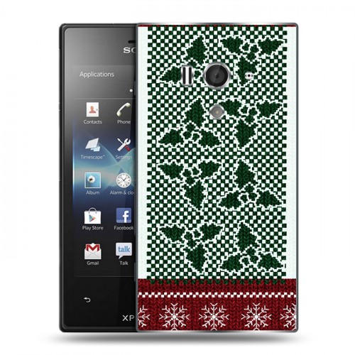 Дизайнерский пластиковый чехол для Sony Xperia acro S Текстура свитера