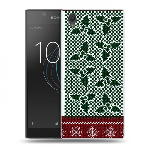 Дизайнерский пластиковый чехол для Sony Xperia L1 Текстура свитера