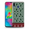 Дизайнерский пластиковый чехол для Samsung Galaxy M20 Текстура свитера